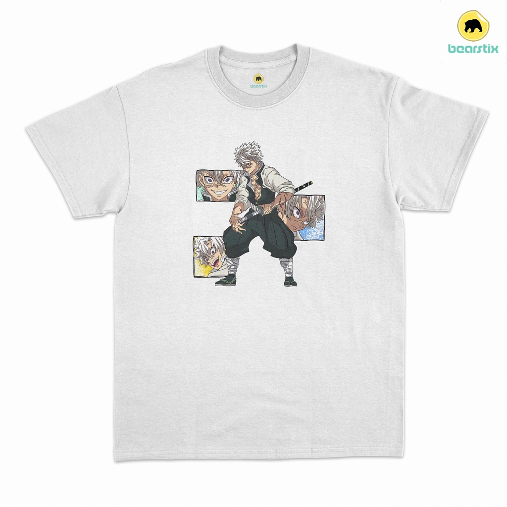 BEARSTIX - T SHIRT SANEMI SINAZUGAWA - BAJU KIMETSU NO YAIBA - KAOS KNY - T SHIRT DEMON SLAYER