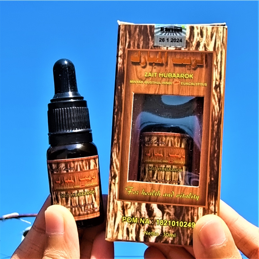 MINYAK QUSTHUL HINDI ZAIT MUBAAROK HABBATUSSAUDA ESSENTIAL OIL MELEGAKAN NAFAS