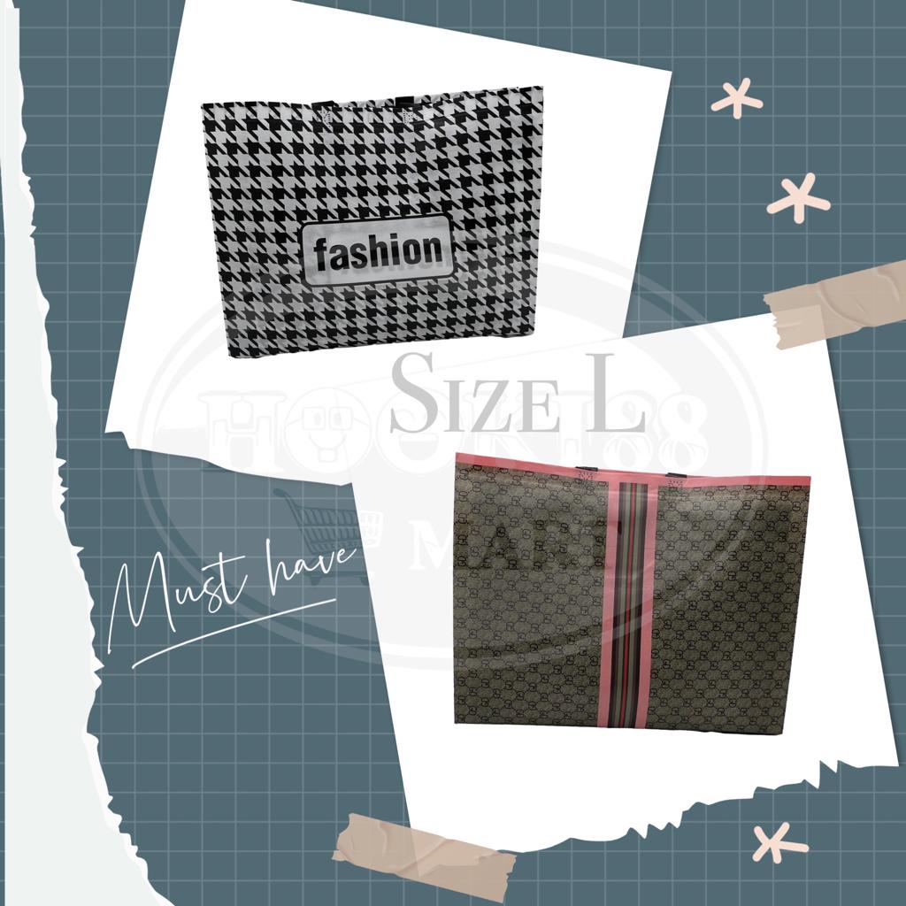 [IMPORT] Tas Belanja Lipat / Totebag Wanita / Eco Bag Kantong Supermarket Grocery Bag / Reusable Shopping Bag Lipat Besar