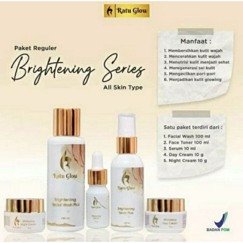 RATU GLOW SKINCARE PAKET BRIGHTENING &amp; ACNE ORIGINAL PENCERAH WAJAH