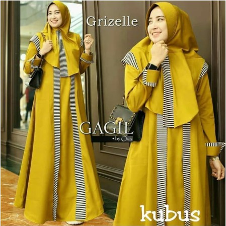 UKHTI LADIES GADIS SYARI TERBARU TERKENAL / LEBARAN 2021 EDITION | GAMIS KEKINIAN MUSLIM MUTIF 57FDK