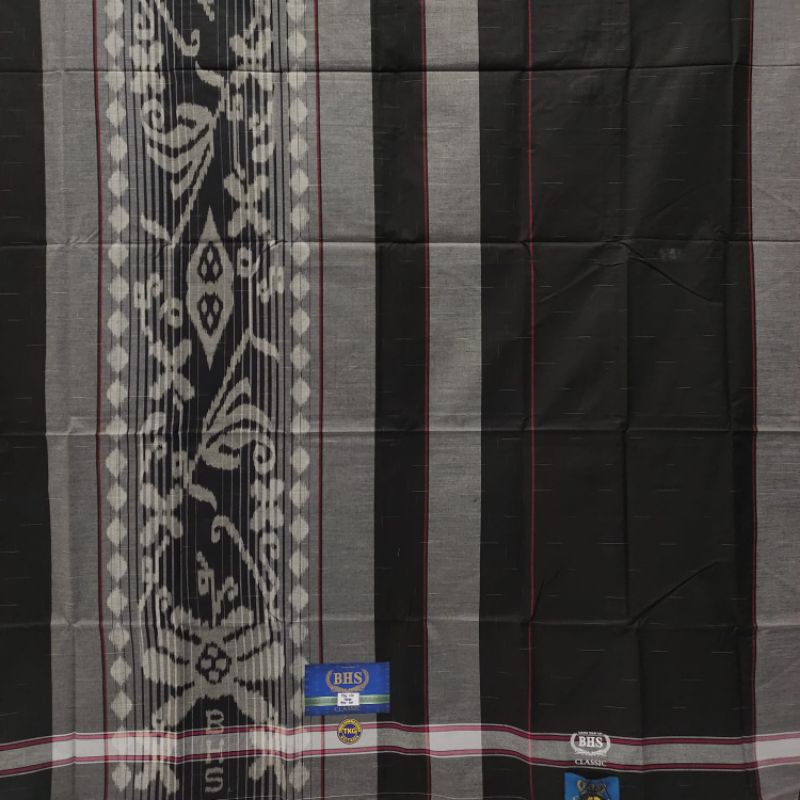 sarung Tenun BHS TKG Hitam Classic Gold