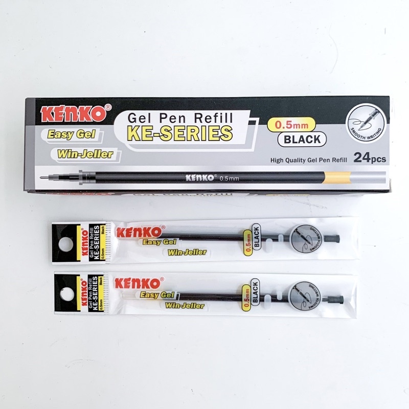 (24pcs) REFILL PULPEN GEL KENKO - tinta pulpen kenko gel
