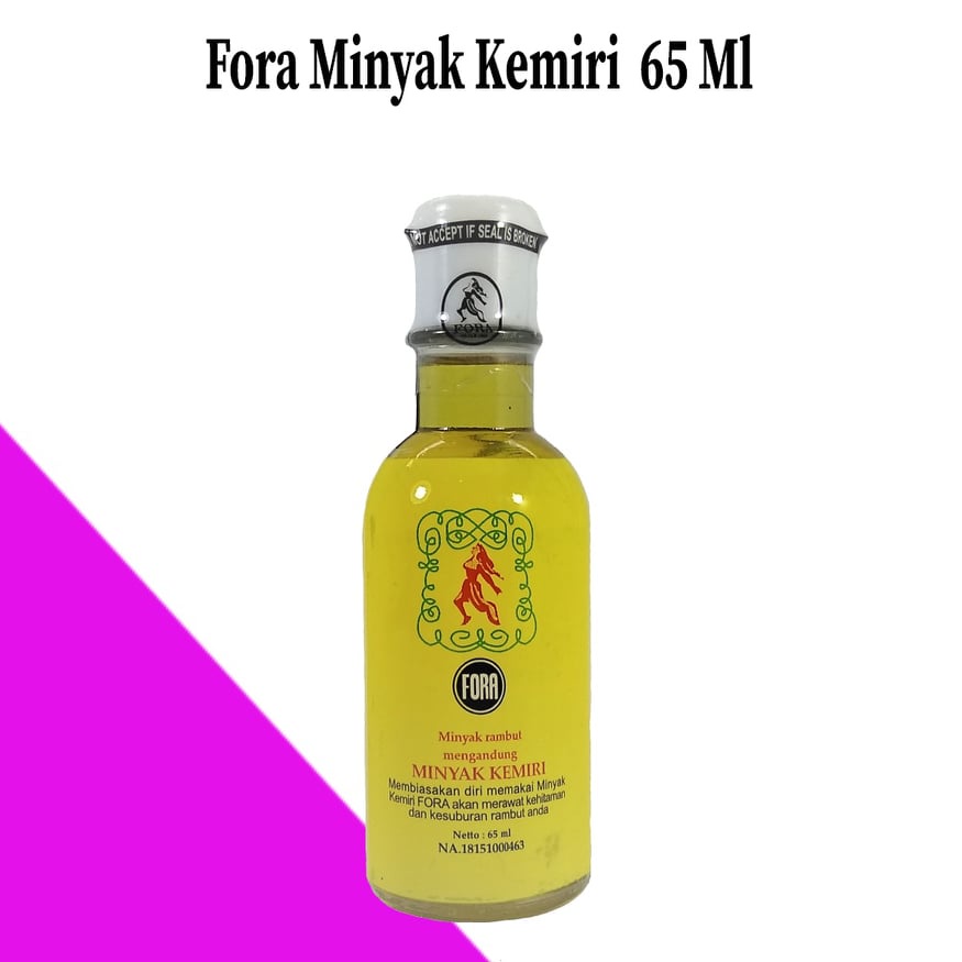 FORA MINYAK KEMIRI - IBU &amp; ANAK 65ml / TUTUP PUTIH 65 ml / 125ml Original BPOM - Minyak Rambut