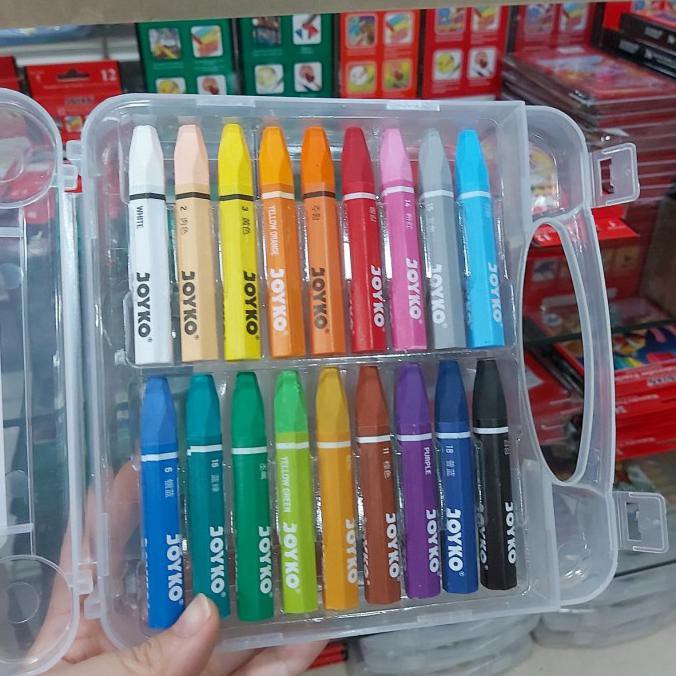 

(PERALATAN MENGGAMBAR) CRAYON JOYKO 18 WARNA SALE