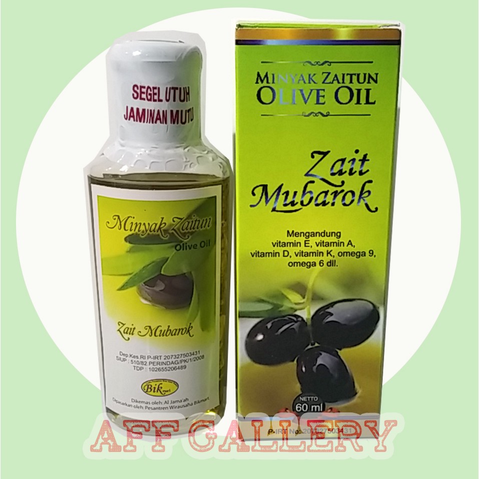 AFFG - Minyak Zaitun ZAIT MUBAROK 60 ml | Minyak Zaitun Olive Oil obat herbal original alami