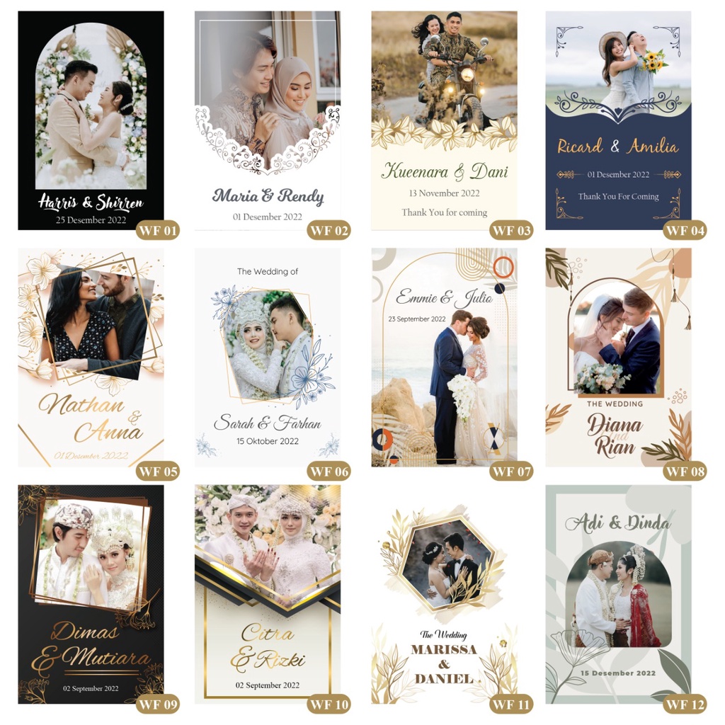 Kartu Ucapan TerimaKasih Souvenir Pernikahan Custom Cutting Bentuk Pola 1 Sisi | Hang Tag Kupon Penukaran Souvenir | Thank You Card Wedding Free Design