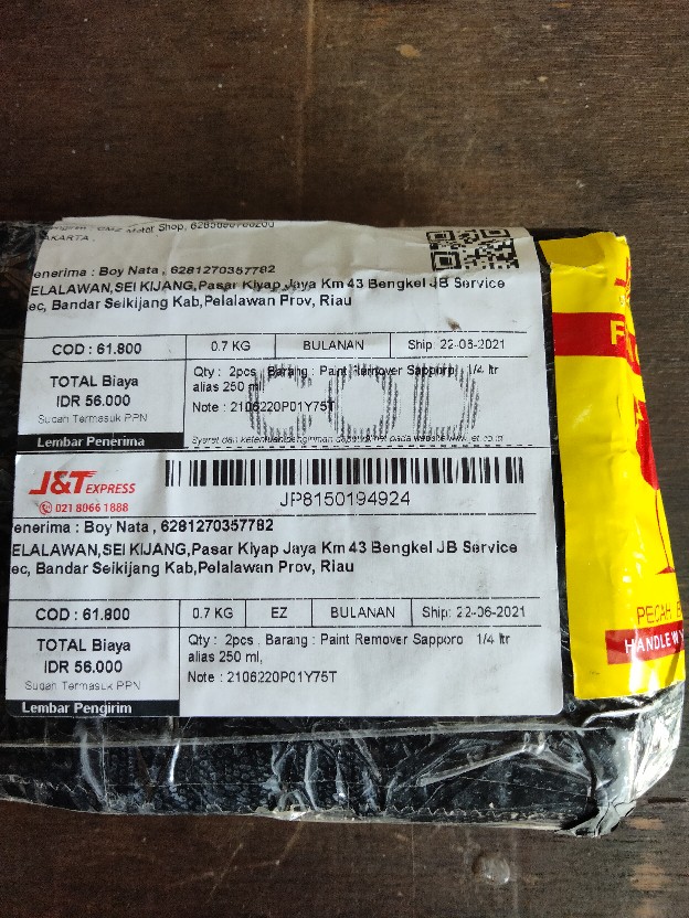 Paint Remover Sapporo @ 1/4 Ltr Alias 250 Ml