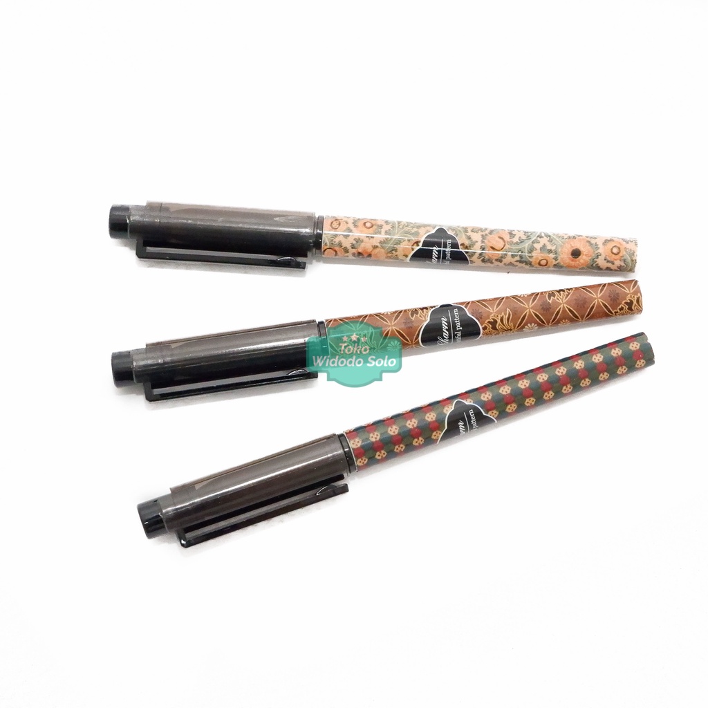 

Pulpen Eselon Gel Pen 1mm Hitam Bolpoin Ballpoint Tanda Tangan - 1 Buah