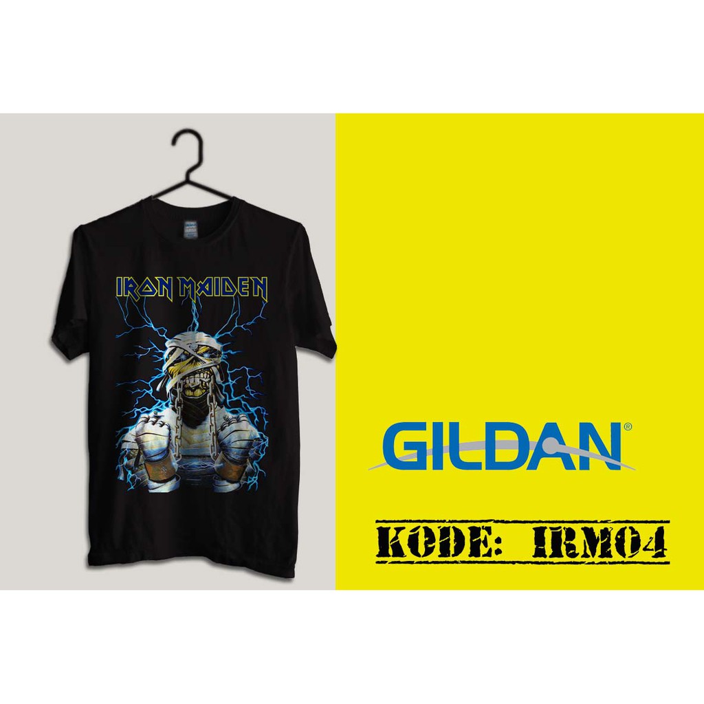 kaos iron maiden original gildan irm04