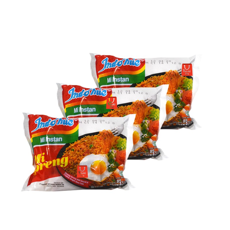 

3PCS Indomie Goreng Reguler Mie Instan Goreng Cita Rasa Nusantara - 3pcs x 85gr