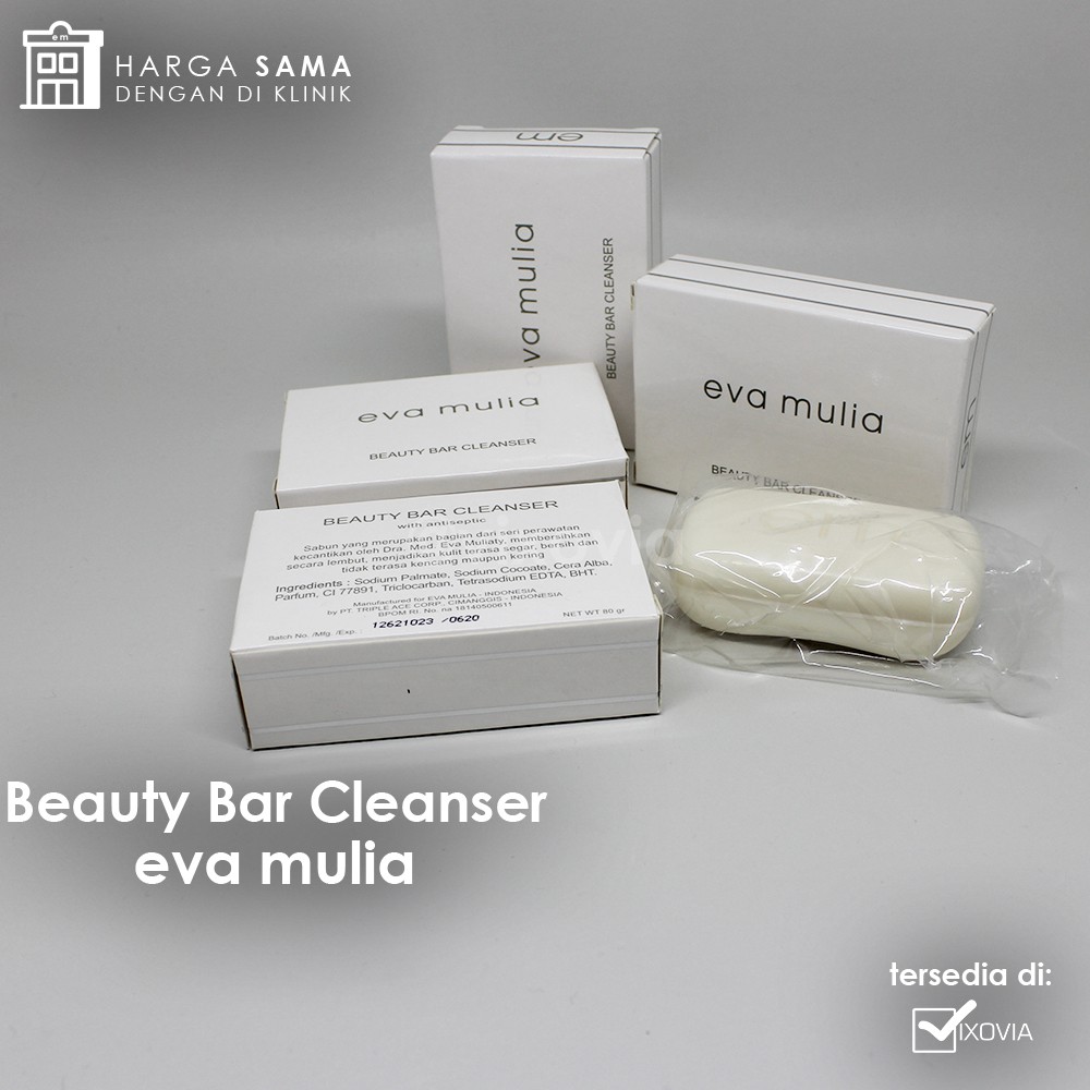 Sabun / Beauty Bar Cleanser Eva Mulia dan sabun muka Cair Eva mulia