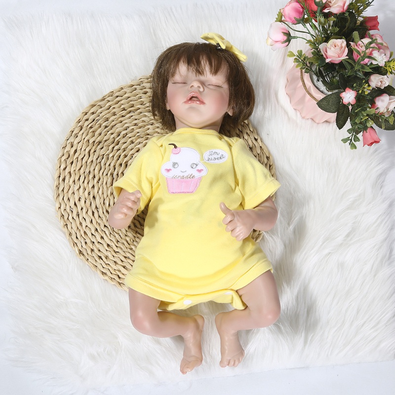 Mary 46cm Realistis Untuk Boneka Penuh Lembut Balita Bayi Manusia Hidup Gadis Hadiah Ulang Tahun Mainan Untuk Anak Laki-Laki Perempuan