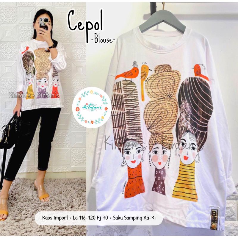 Cepol blouse by kintans / Blouse muslimah halus rekomended