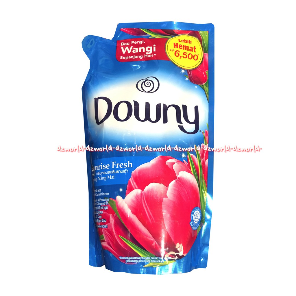 Downy Sunrise Fresh 720ml Refill Pouch Pewangi Dan Pelembut Pakaian Baju Downi Down Ny Sunrised Freshener Kemasan Biru Isi Ulang