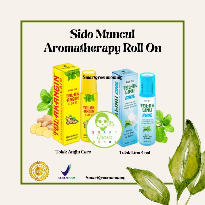 Sido Muncul Tolak Angin Care Roll On - Tolak Linu Cool 10 ml Minyak Angin Aromatherapy Sido Muncul