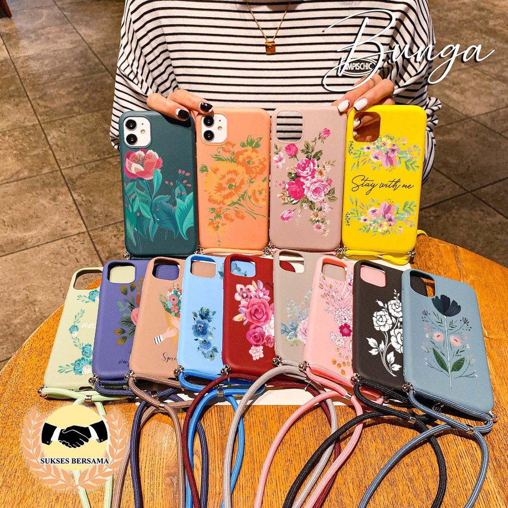 

Softcase Slingcase Tali Lanyard Candy BUNGA Samsung A3 A5 A7 A6 J8 A6+ A8 A8+ 2016 2017 BSB2764