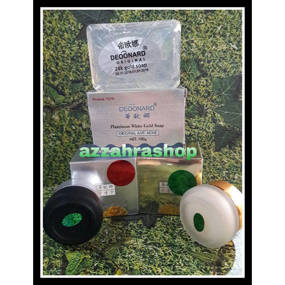 Paket Cream Deoonard Gold siang, malam dan sabun deoonard gold -kec04
