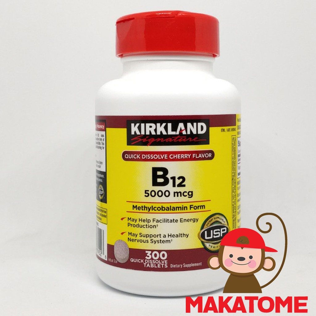 Jual Kirkland Vitamin B12 5000mcg 300 Tablet B 12 5000 Mcg Vit B-12 ...