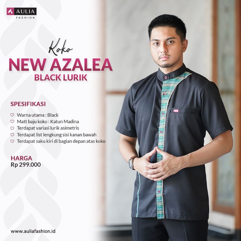 Koko Terbaru Ori Aulia Fashion New Azalea  Black