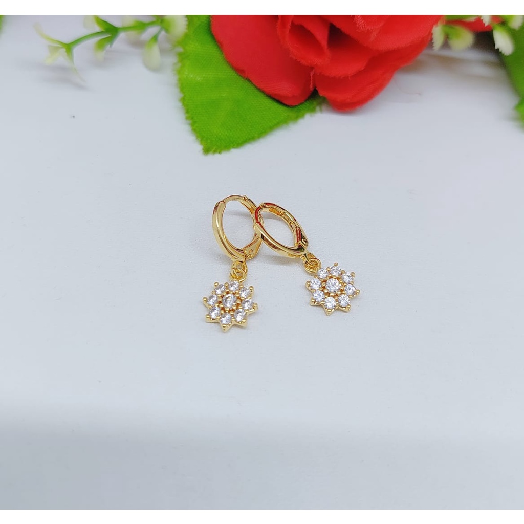 Anting xuping matar lapis emas A008-010