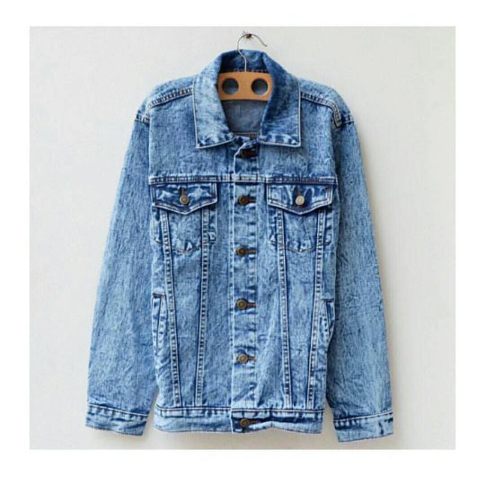 Jaket Jeans Pria Denim Sandwash Blue Jumbo Quality Premium Distro