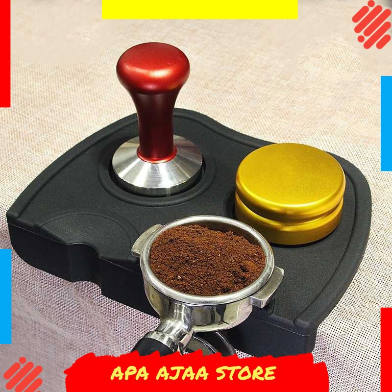 Best Seller ! BAYCHER Silicone Holder Mat Tamper Kopi Espresso Barista - LB4148