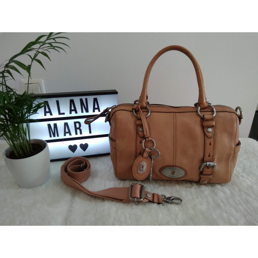 Fossil Maddox Satchel Large Rose