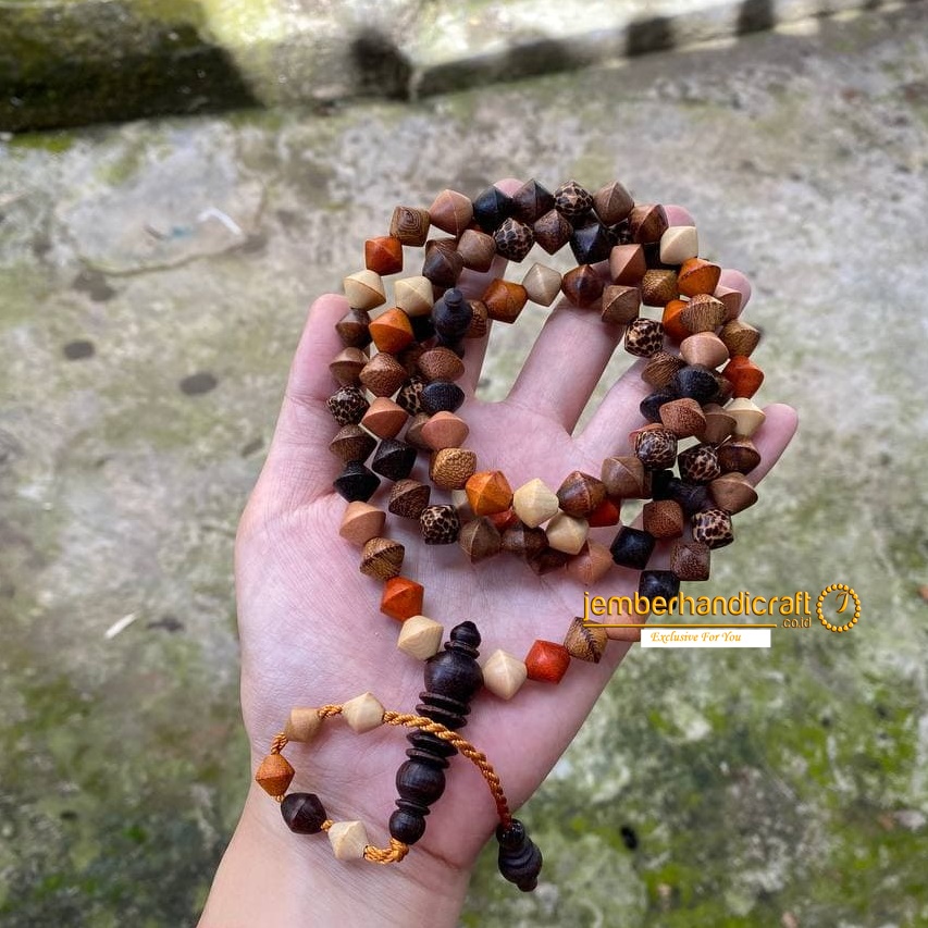 TASBIH KAYU KOMBINASI PIPIH DAN DIAMOND | TASBIH GELANG KOMBINASI PIPIH | TASBIH KOMBINASI MODEL MENTOS| TASBIH GELANG KOMBINASI KAYU BERTUAH