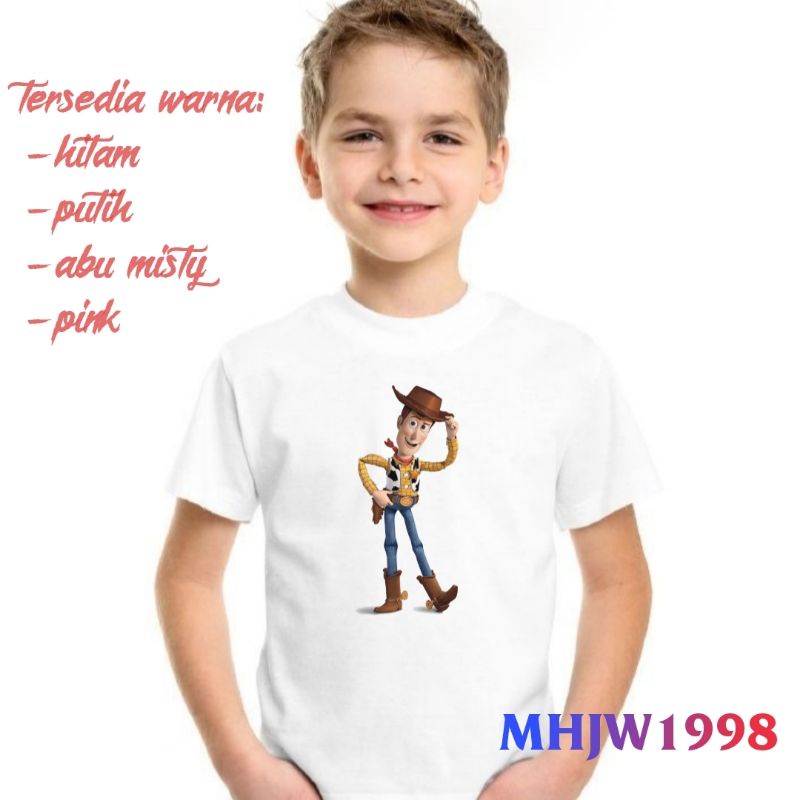 kaos anak toy story/baju anak toy story/tshirt anak toy story/pakaian anak toy story sherif woody