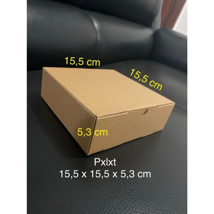 

(Min Order 20 pcs) Kardus/Dus/Box/ Kotak 15,5 CM x 15,5 CM x 5,3 CM