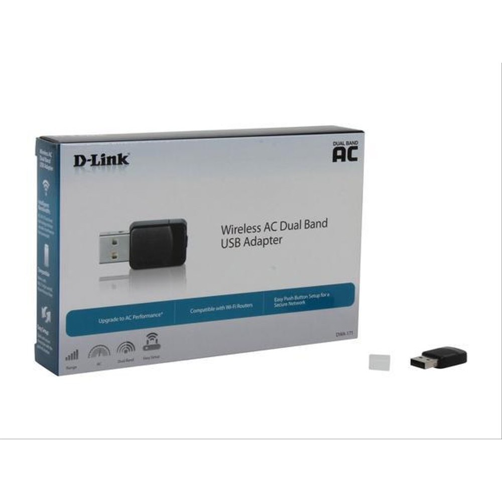 D-Link WiFi Adapter DWA-171 AC600 USB Wireless Dual Band Mini Adapter