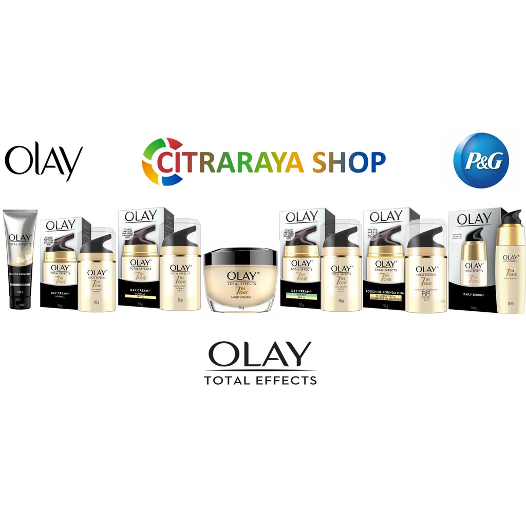 OLAY ANTI AGING TOTAL EFFECTS 7 in 1 CREAM PAGI - MALAM