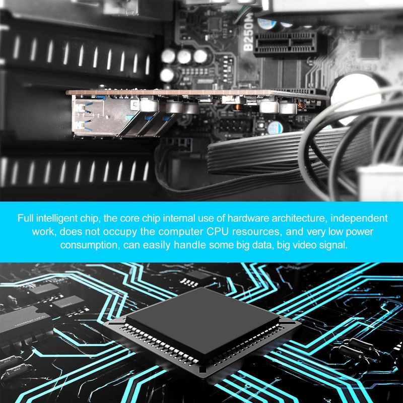 Btsg Pcie Ke Usb Expansion Card Pci-e Ke Tipe C (1) TypeA (3) Adapter Card Free Power