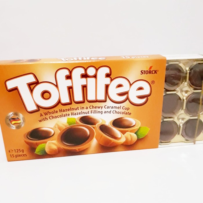 

TOFFIFEE CHOCOLATE HAZELNUT CARAMEL CUP COKLAT COKELAT IMPOR JERMAN