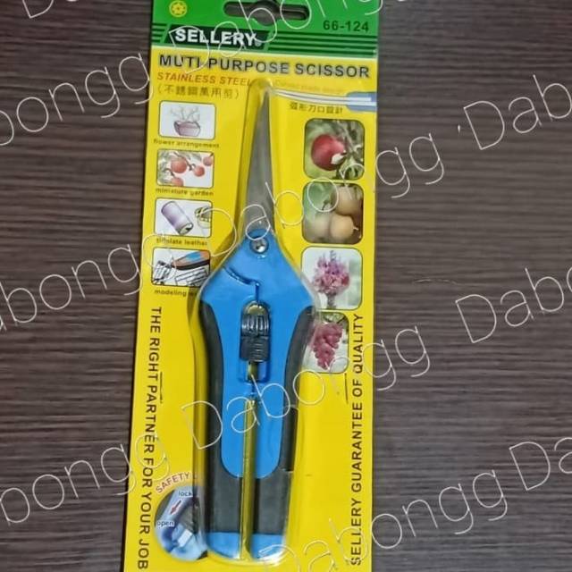 

Gunting Sellery 66-124/ Multi Purpose Scissor Gunting Walet / Gunting Multifungsi/ Gunting Stainless