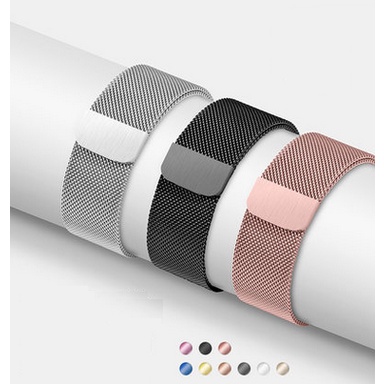 tali stainless steel bernapas dengan gesper magnet untuk Apple Watch 41/40/38mm 49/45/44/42mm Seri 7/SE/6/5/4/3/2/1