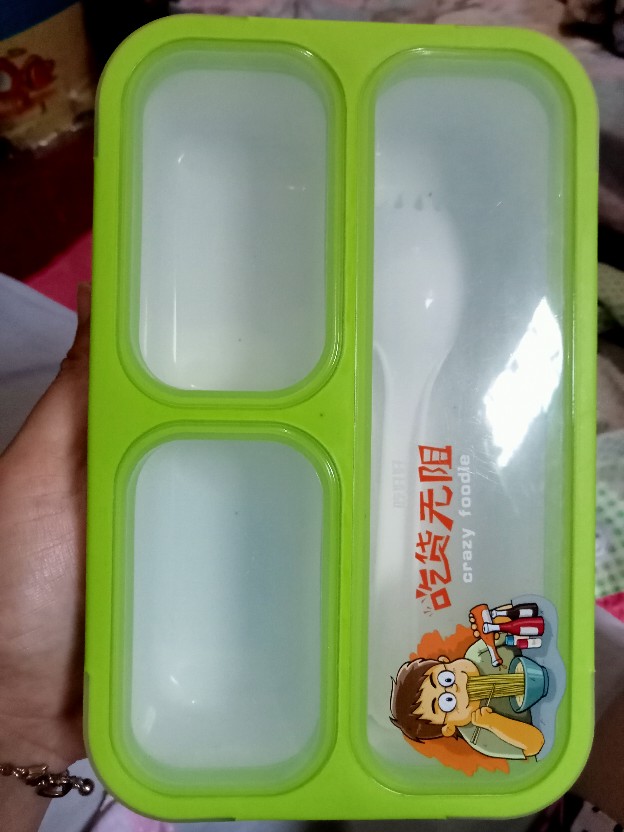 Kotak Bekal Makanan Lunch Box Yooyee Mini 3 Sekat Tempat Penyimpan Makanan Anti Tumpah