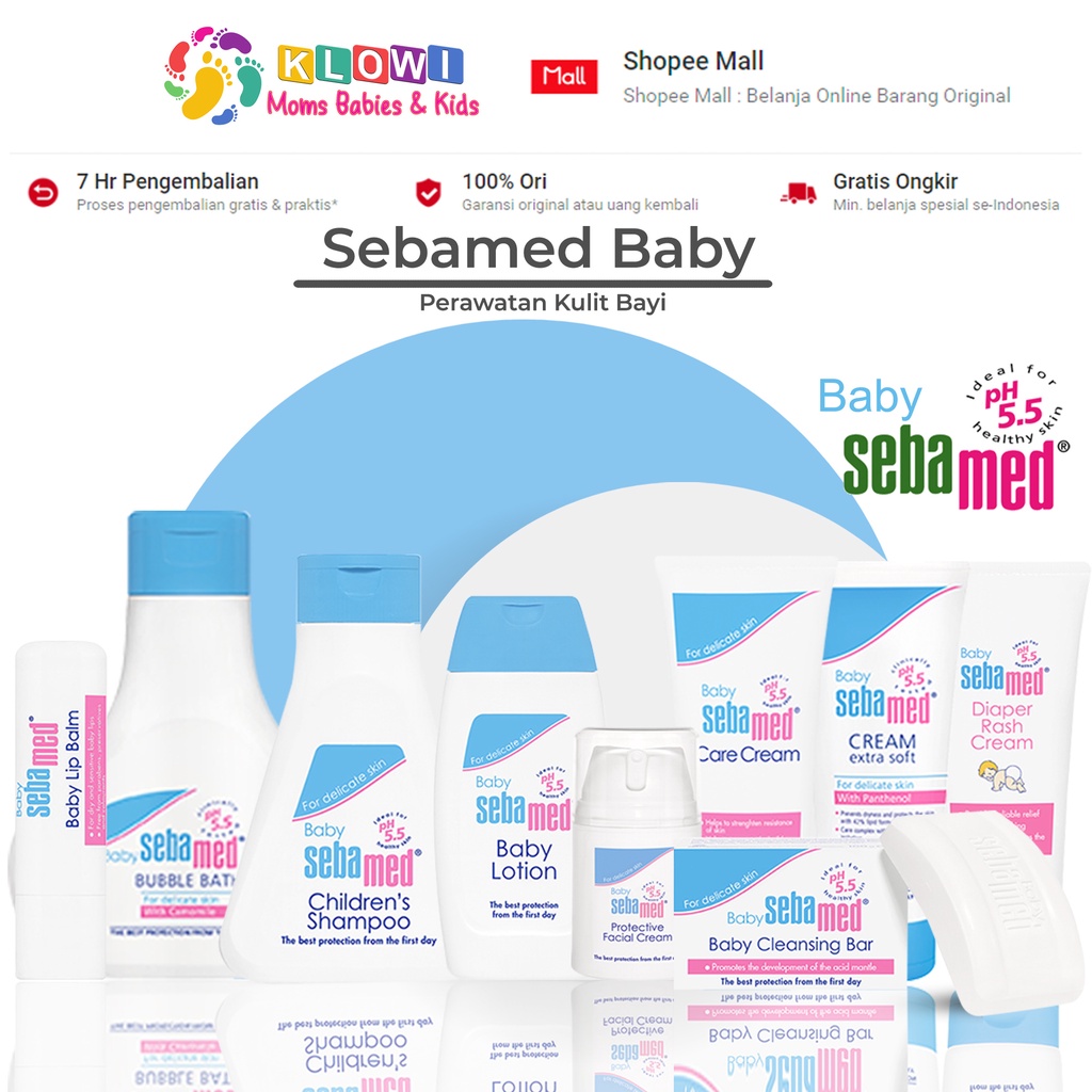 Jual Sebamed Baby / Cream / Shampoo / Lotion / Bubble Bath / Perawatan Kulit Bayi Sensitif