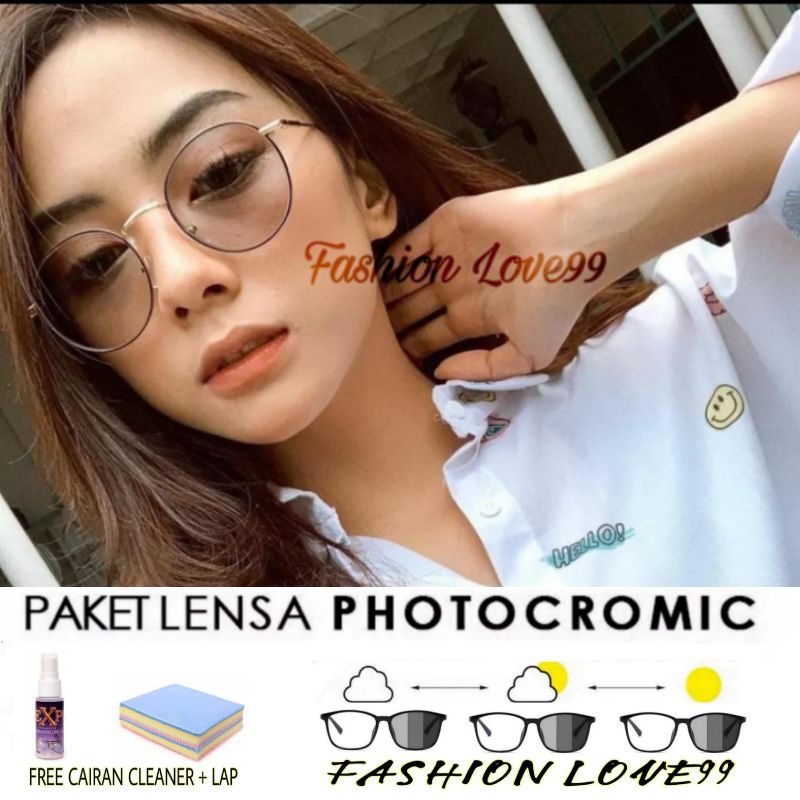 KACAMATA PHOTOCROMIC/FRAME KACAMATA/KACAMATA WANITA/KACAMATA 9765