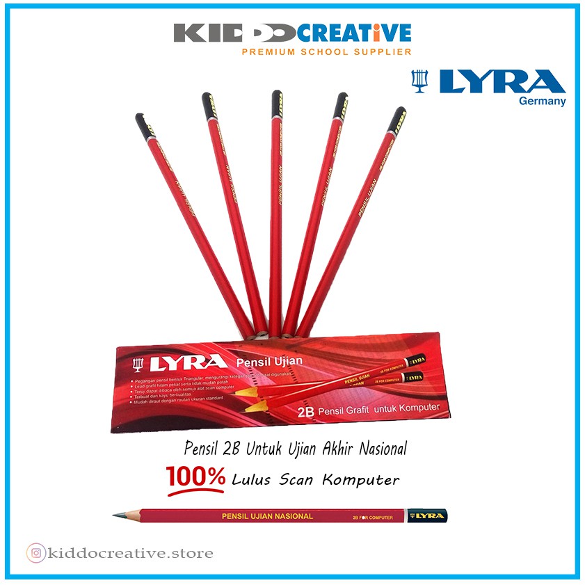 

LYRA PENSIL UJIAN NASIONAL 2B PAK/12 PCS