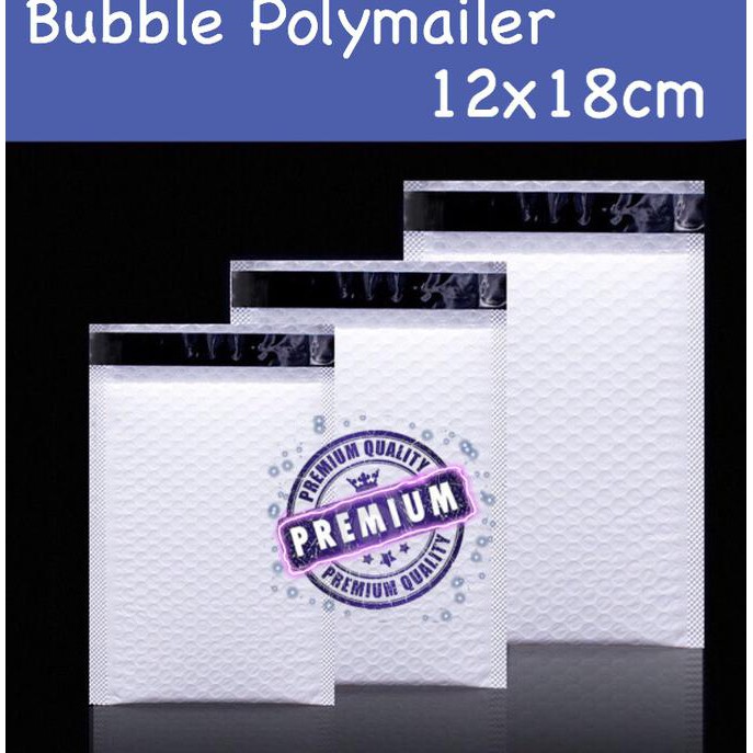 

Best Seller] Amplop Poly Mailer Bubble Putih 12X18Cm Premium Quality Tebal