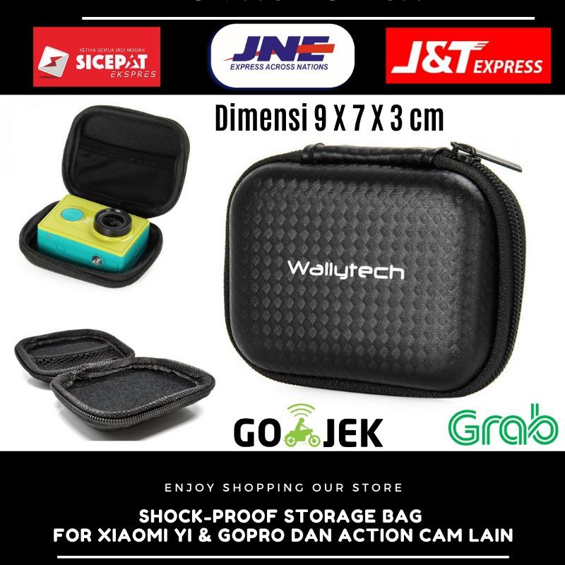 Tas Kecil Action Camera Xiaomi Yi Gopro Storage Bag Hardcase kamera yi cam
