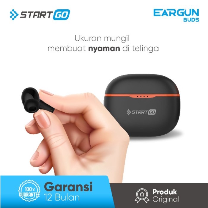 ADVAN STARTGO EarGun Buds TWS Bluetooth Wireless Eraphone Garansi Resmi