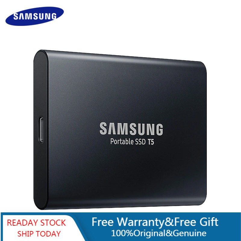ぬ SAMSUNG Portable T5 SSD 1TB 2TB External Solid State Disk USB3.1 HDD Type-C Portable  2tb ssd♪♩