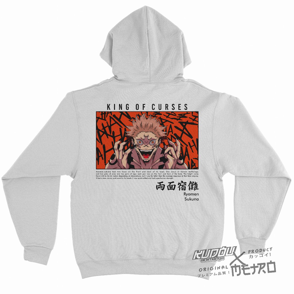 Hoodie Sukuna King Curses Anime Jujutsu Kaisen Manga Premium