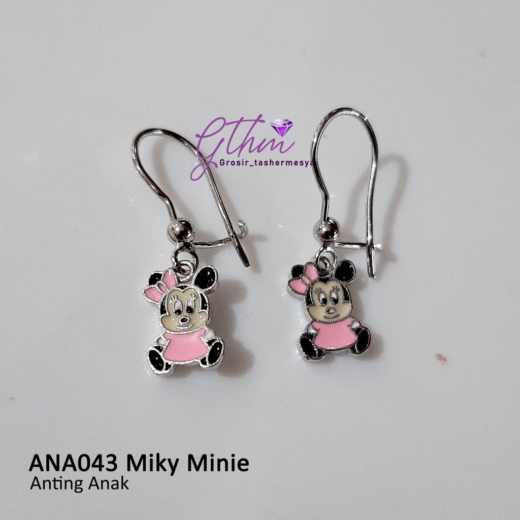 Anting Anak Miky Minie perhiasan Import Fashion Kualitas Premium Anti Karat Anti Luntur bisa dipakai sehari-hari ANA034 GTHM