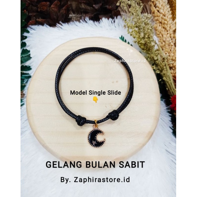 ZaphiraStore | KALUNG - GELANG charm Bulan Sabit Epoxy  | Bracelet Paracord
