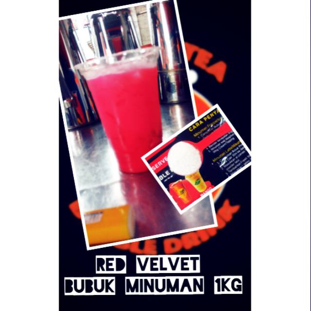 

Red Velvet Powder Drink Bubuk Minuman Rasa Red Velvet 1 kg