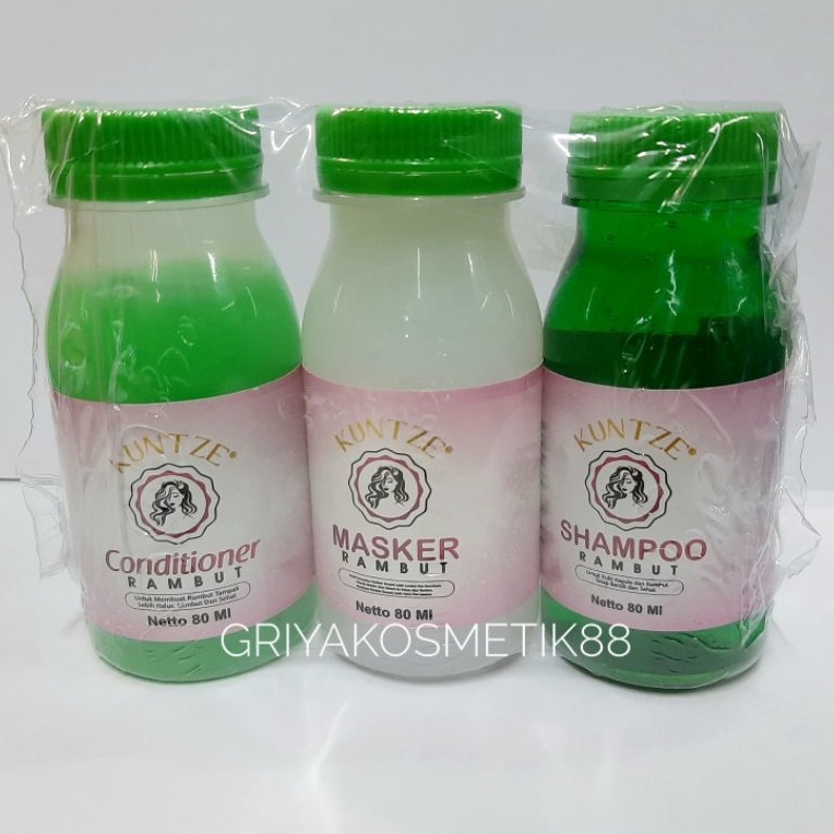 KUNTZE PAKET PELURUS RAMBUT 3in1 BPOM